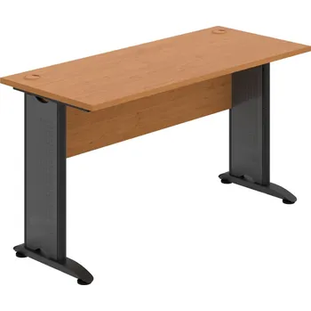 Psací stůl CE 1400 – Stůl pracovní rovný 140 cm, hl. 60 cm - Olše , Olše , Černý kov