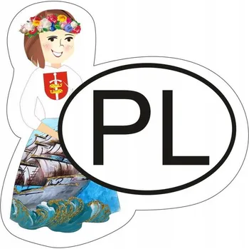 Samolepicí dekorace na vozidlo Nálepka na auto PL Gdyně