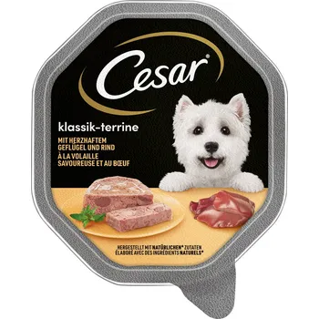 Krmivo pro psa 14x150g Megapack Cesar mistička - terrine s drůbežím a hovězím