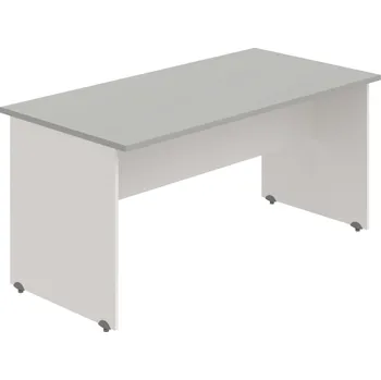 Psací stůl GJ 1600 – Stůl jednací rovný 160 cm - Šedá , Bílá