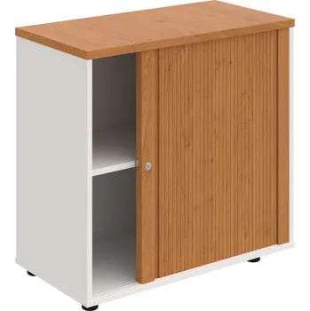 SPRZ 80 40 P – Skříňka ke stolu, roletová, pravá, š. 80 cm - Olše , Bílá , Olše