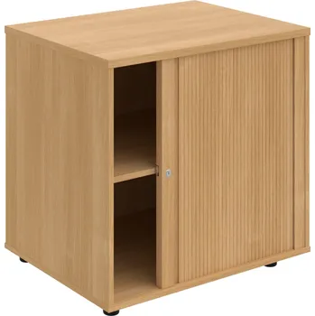 SPRZ 80 60 P N – Skříňka ke stolu, roletová, pravá, š. 80 cm, léta napříč - Dub , Dub , Dub