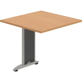 Psací stůl FP 801 – Stůl spojovací 80 cm - Buk , Šedý kov