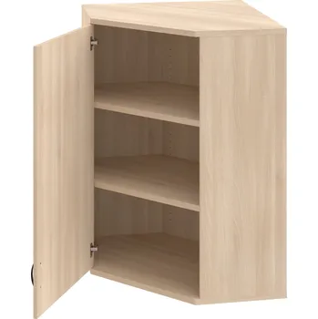 Policová skříň SRV 3 01 L H – Skříň vnitřní roh levá 115,2 cm - Akát , Akát , UCO – černá