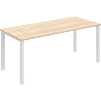 Psací stůl UJ 1800 – Stůl jednací rovný 180 cm - Akát , Bílý kov