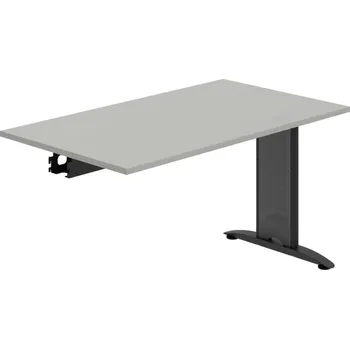 Jednací stůl FJ 1400 R – Stůl jednací řetězící rovný 140 cm - Šedá , Černý kov