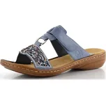 Rieker pantofle s aplikací modré 608K2-12 - 39 | P691889