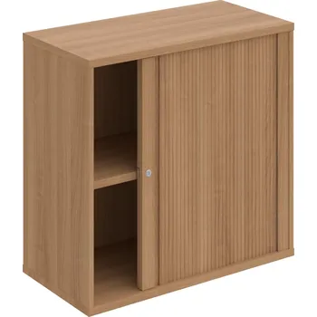Policová skříň SZ 2 80 03 P – Skříň policová roletová pravá 76.8 × 80 cm - Višeň , Višeň