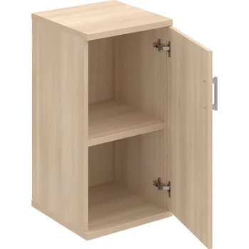 Policová skříň S 2 40 01 P – Skříň policová dvéřová 76,8 × 40 cm - Akát , Akát , USH – hranatá