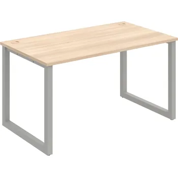 Psací stůl US O 1400 – Stůl pracovní délky 140 cm - Akát , Šedý kov