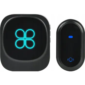 Domovní zvonek BEZDRÁTOVÝ ZVONEK KE DVEŘÍM VODĚODOLNÝ BEZBATERIOVÝ 180m IP68