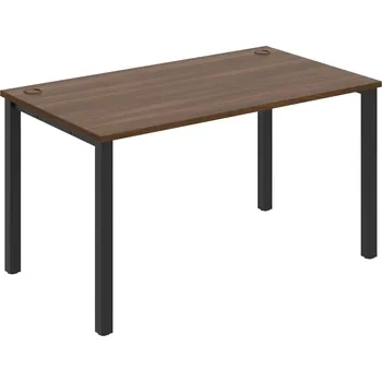 Psací stůl US 1400 – Stůl pracovní rovný 140 cm - Ořech , Černý kov