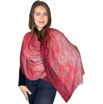 Šál Pašmína - Florenta- Červená