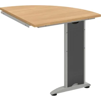 Jednací stůl CP 901 P – Stůl spojovací pravý - Dub , Šedý kov