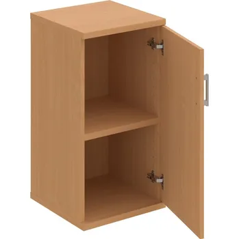 Policová skříň S 2 40 01 P – Skříň policová dvéřová 76,8 × 40 cm - Buk , Buk , USH – hranatá