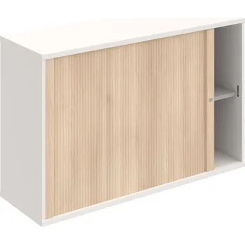 Policová skříň SZ 2 120 01 L – Skříňka žaluziová 76.8 × 120 cm, levá - Bílá , Akát