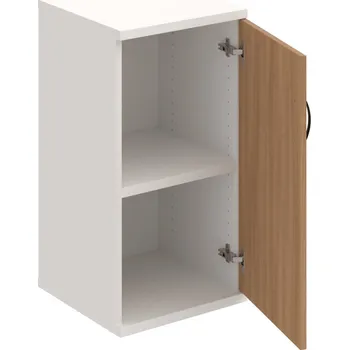 Policová skříň S 2 40 01 P – Skříň policová dvéřová 76,8 × 40 cm - Višeň , Bílá , UCO – černá