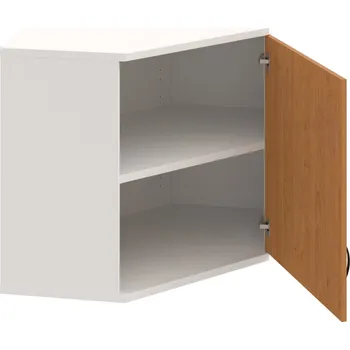 Policová skříň SRV 2 01 P H – Skříň vnitřní roh pravá 76,8 cm - Olše , Bílá , UCO – černá