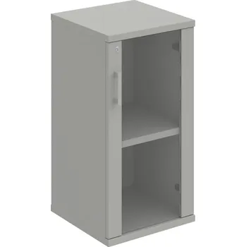 Policová skříň SZ 2 40 02 P – Skříň policová dvéřová 76,8 × 40 cm - Šedá , Šedá , USH – hranatá