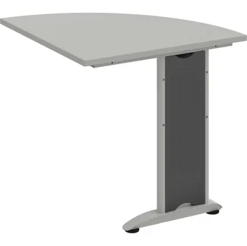 Psací stůl FP 901 P – Stůl spojovací pravý - Šedá , Šedý kov