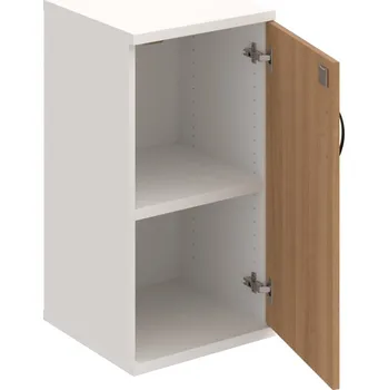 Policová skříň SZ 2 40 01 P – Skříň policová dvéřová 76,8 × 40 cm - Višeň , Bílá , UCO – černá