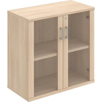 Policová skříň SZ 2 80 02 – Skříň policová dvéřová 76,8 × 80 cm - Akát , Akát , USH – hranatá