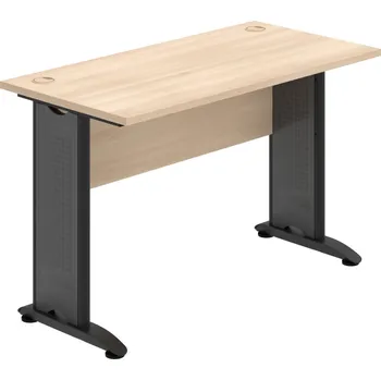 Psací stůl CE 1200 – Stůl pracovní rovný 120 cm, hl. 60 cm - Akát , Akát , Černý kov