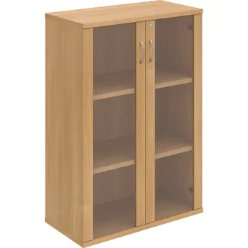 Policová skříň SZ 3 80 04 – Skříň policová dvéřová 115,2 × 80 cm - Dub , Dub , USN – Hobis