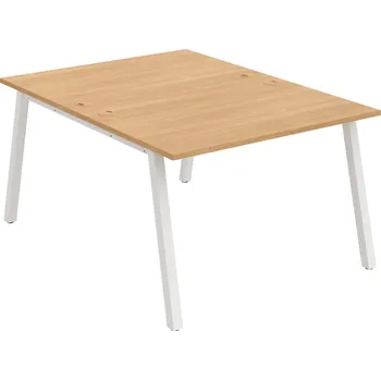 Psací stůl USD A 1200 – Stůl pracovní 120 × 160 cm - Dub , Bílý kov