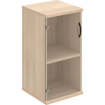 Policová skříň S 2 40 03 L – Skříň policová dvéřová 76,8 × 40 cm - Čiré , Akát , UCO – černá