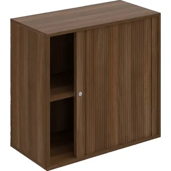 Policová skříň DZ 2 80 03 P – Skříň polic rolet pravá 74 × 80 cm - Ořech , Ořech