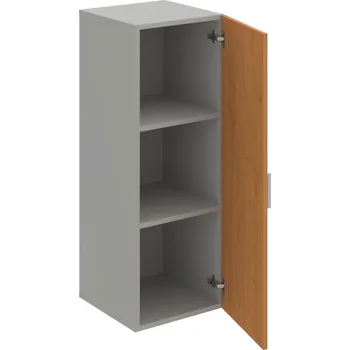 Policová skříň D 3 40 01 – Skříň policová dvéřová 111 × 40 cm - Olše , Šedá , USH – hranatá