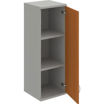 Policová skříň S 3 40 01 P H – Skříň policová dvéřová 115,2 × 40 cm - Třešeň , Šedá , USN – Hobis