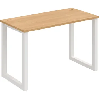 Psací stůl UE O 1200 – Stůl pracovní délky 120 cm, hl. 60 cm - Dub , Bílý kov