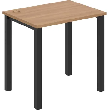 Psací stůl UE 800 – Stůl pracovní délky 80 cm, hl. 60 cm - Višeň , Černý kov