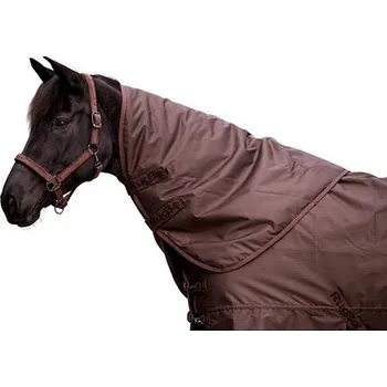 Vybavení pro koně Nákrční díl k zimní dece pro koně s fleecem RugBe 100 Covalliero A/W 2023, hnědá, XS