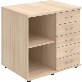 SPKZ 3 80 60 P P – Skříňka ke stolu, pravá, s centrálním zamykáním - Akát , Akát , USN – Hobis