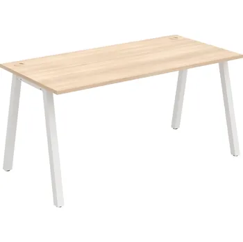 Psací stůl US A 1600 – Stůl pracovní délky 160 cm - Akát , Bílý kov