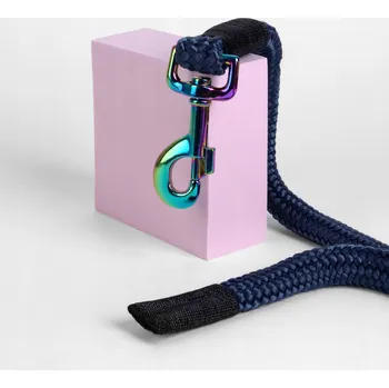 Vodítko pro koně GALOP WEAR s duhovou karabinou, Tmavě modrý
