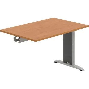 Jednací stůl FJ 1200 R – Stůl jednací řetězící rovný 120 cm - Olše , Šedý kov