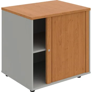 SPRZ 80 60 P P – Skříňka ke stolu, roletová, pravá, š. 80 cm, léta podél - Olše , Šedá , Olše