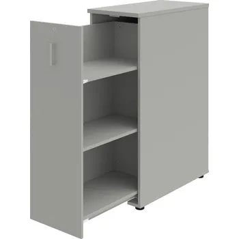 SPVZ 3 L – Skříňka ke stolu, šanonová, výsuvná, levá - Šedá , Šedá , USH – hranatá