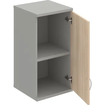 Policová skříň S 2 40 01 P H – Skříň policová dvéřová 76,8 × 40 cm - Akát , Šedá , USN – Hobis