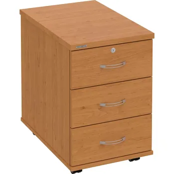 Zásuvkový kontejner K 33 Z N – Kontejner, 3 zásuvky, uzamykatelný, léta napříč, hl. 60 cm - Olše , Olše , USN – Hobis