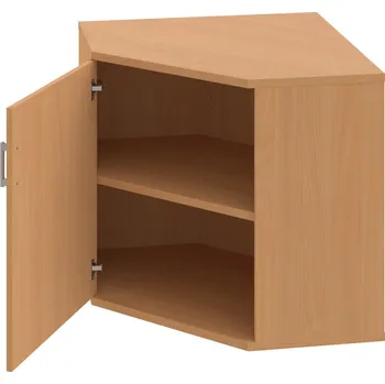 Policová skříň SRV 2 01 L – Skříň vnitřní roh levá 76,8 cm - Buk , Buk , USH – hranatá