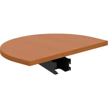 Jednací stůl FP 60 – Stůl zakončovací oblouk 60 cm - Třešeň , Černý kov