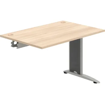 Psací stůl FS 1200 R – Stůl pracovní řetězící rovný 120 cm - Akát , Šedý kov