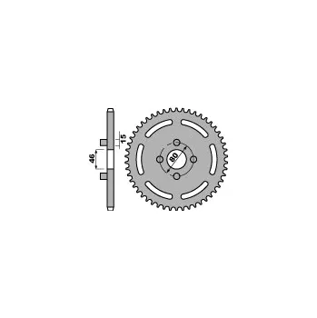 Řetězová sada pro motocykl PBR ZADNÍ ŘETĚZOVÉ KOLO 704 62 F CAGIVA 125 SST 82-85 (ŘETĚZ 428)