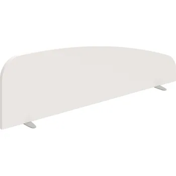 PA 1400 S – Paraván na desku 135 cm - Bílá , Šedý kov