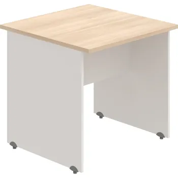 Jednací stůl GJ 800 – Stůl jednací rovný 80 cm - Akát , Bílá